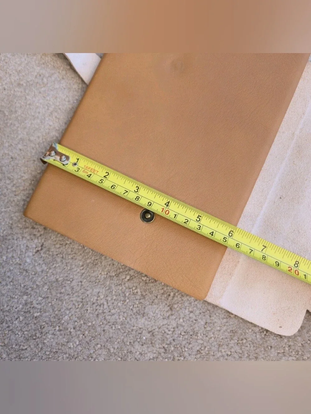 Genuine Italian Leather Journal Pratesia Florence Made In Italy 8.5”x 6” Tan